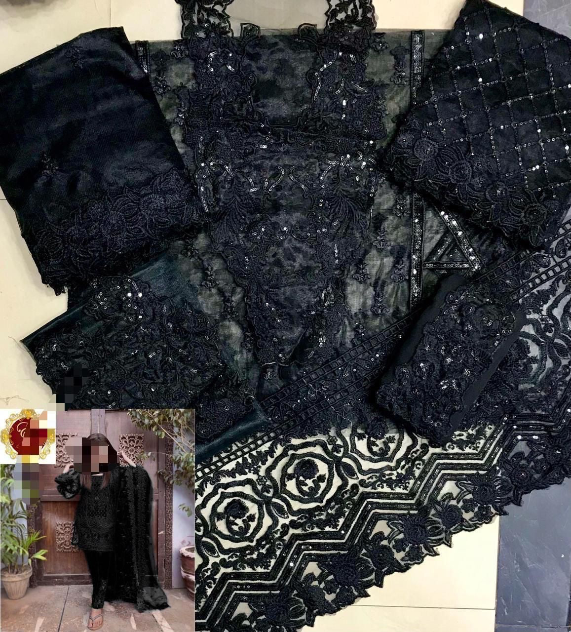 ZAINAB CHOTANI RED SUIT 1215