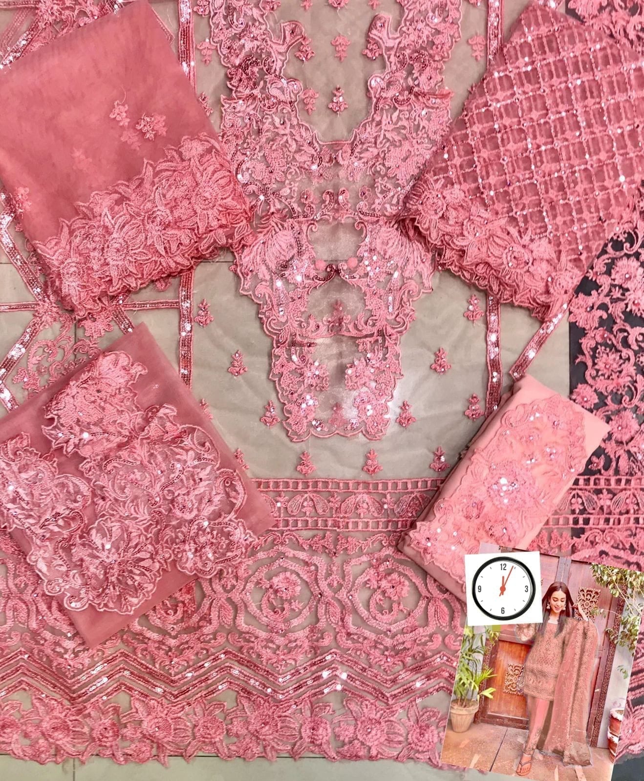 ZAINAB CHOTANI RED SUIT 1215