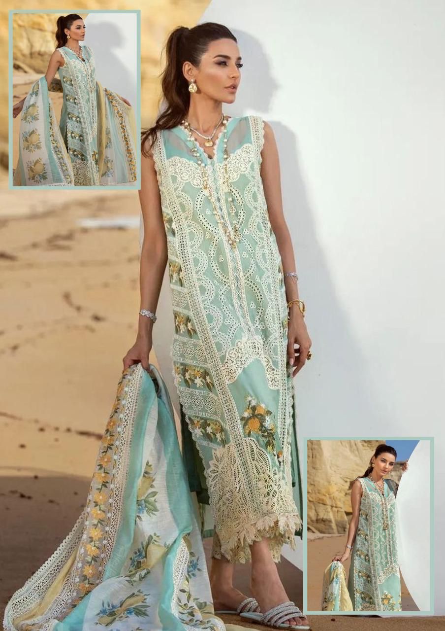 Crimson Lawn Chickenkari Embroired unstiched dress