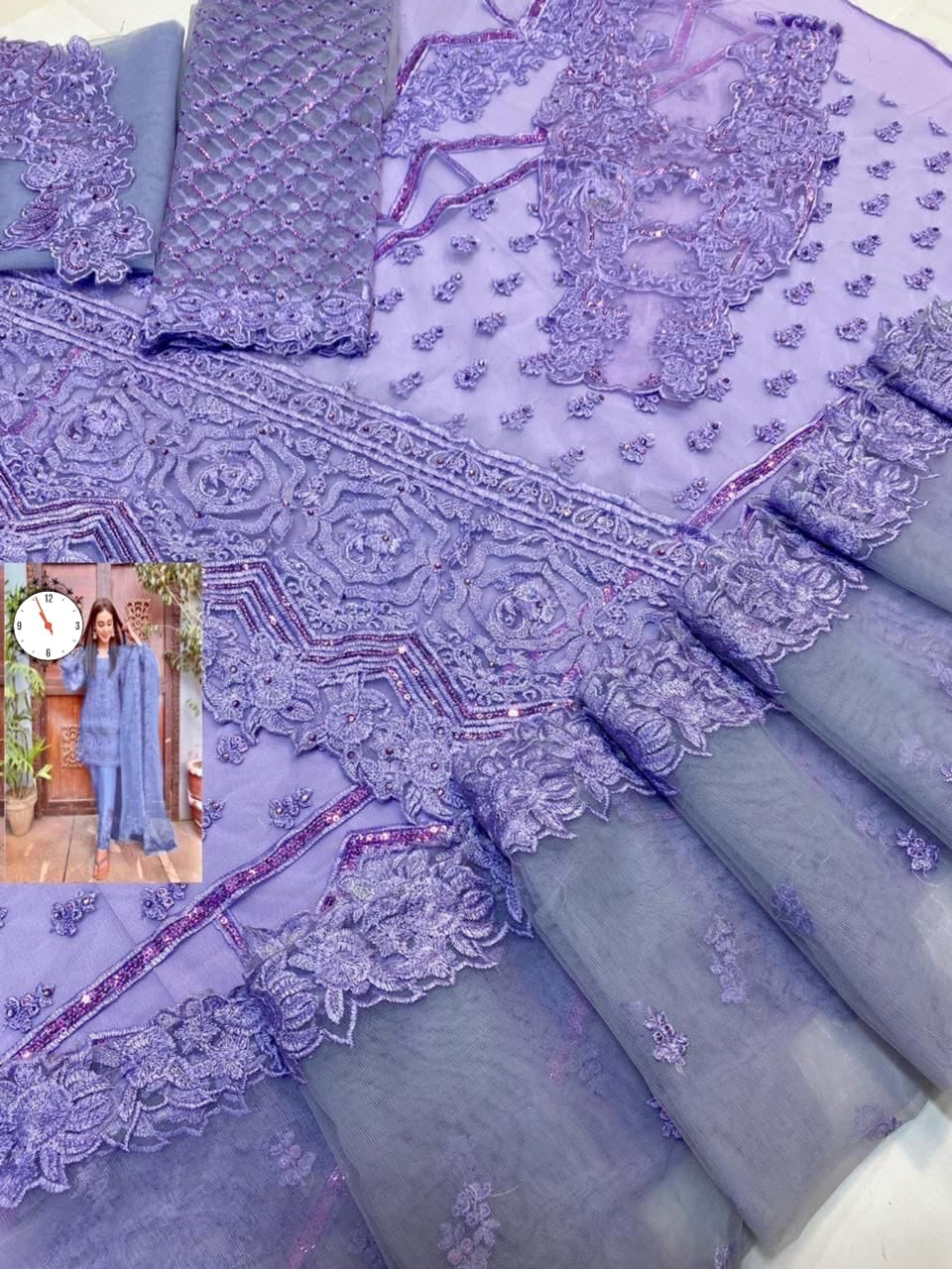 ZAINAB CHOTANI RED SUIT 1215