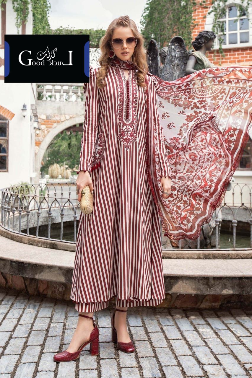 Maria b Mprint lAwn with chiffon dupata