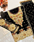 Net Party wear dress unstiched