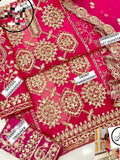 Organza dress embroired unstiched