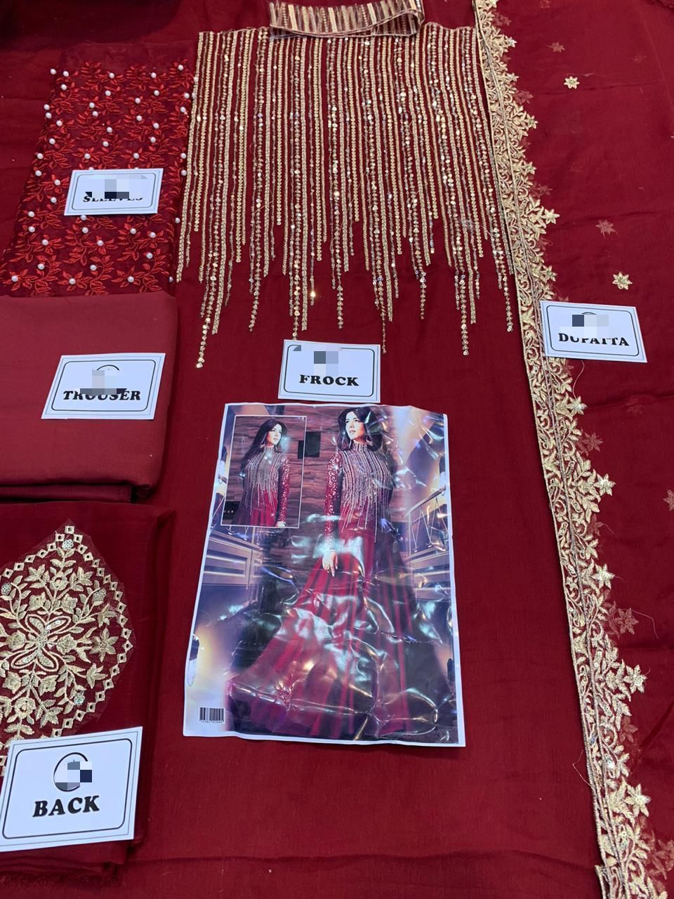 Designer Wear Chiffon Embroired Maxi unstiched