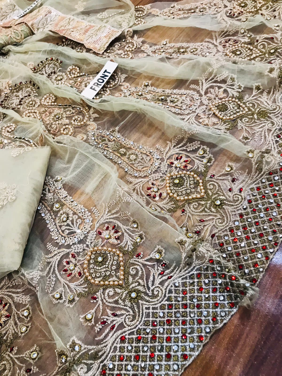 IMROZIA Net Heavy MAXI EMBROIRED