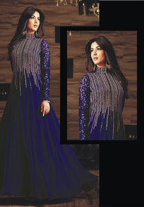 Chiffon Embroired Maxi unstiched