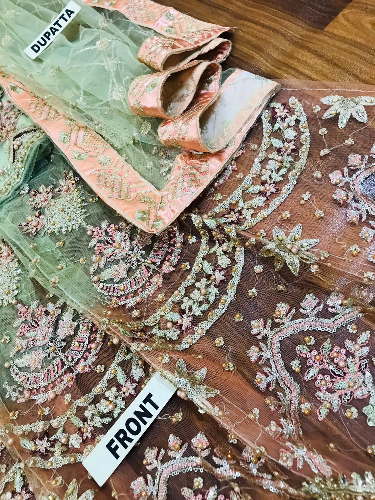 Asim Jofa Net heavy Bridal Maxi unstiched