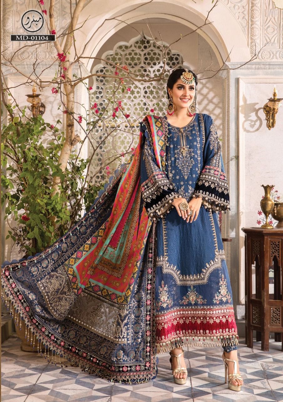 Maria b Chiffon Party wear dress unstiched