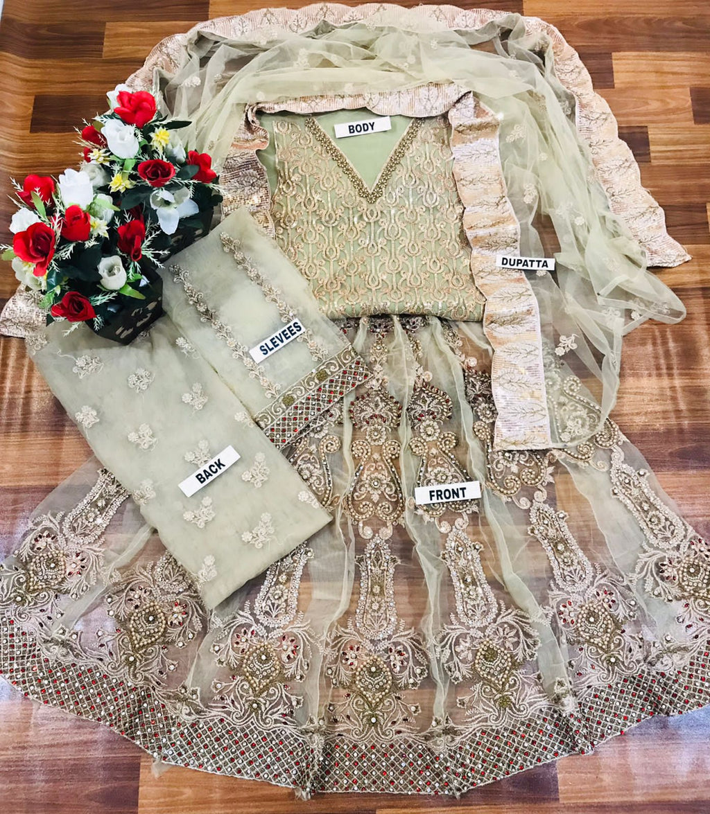 IMROZIA Net Heavy MAXI EMBROIRED