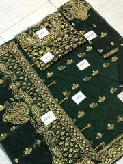 Maria B Bridal Saree unstiched