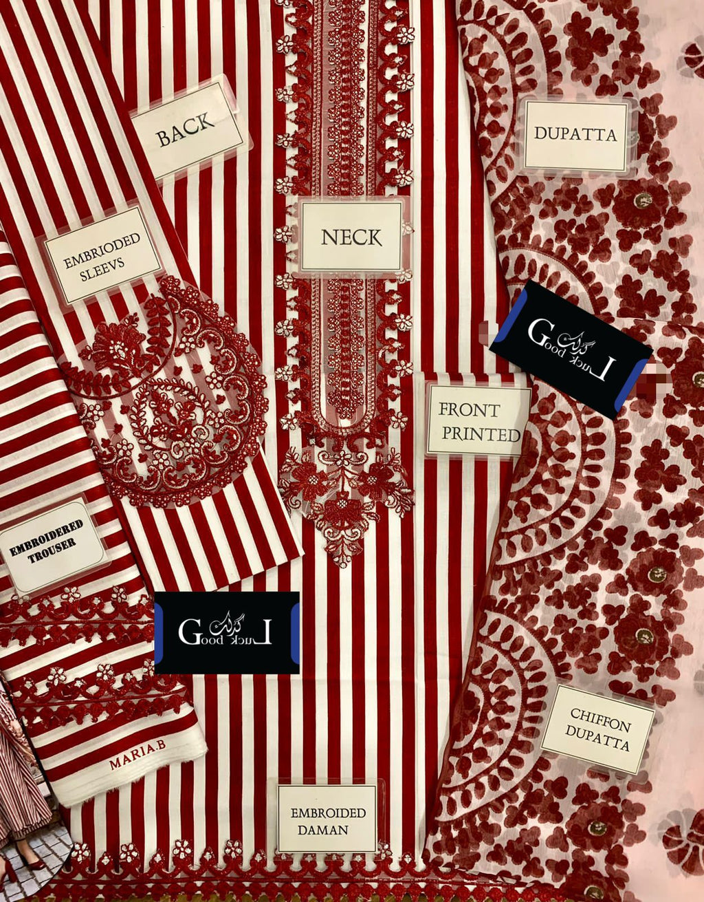 Maria b Mprint lAwn with chiffon dupata