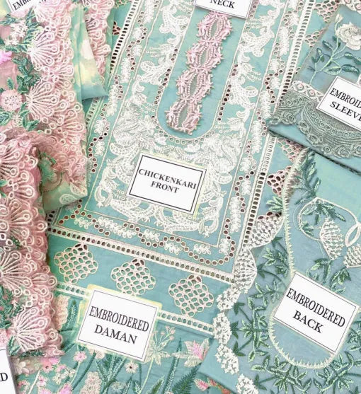 CRIMSON SUMMER COLLECTION SUIT 1471 Sky