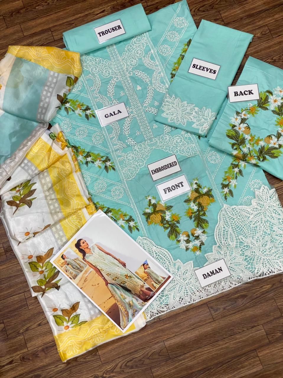 Crimson Lawn Chickenkari Embroired unstiched dress