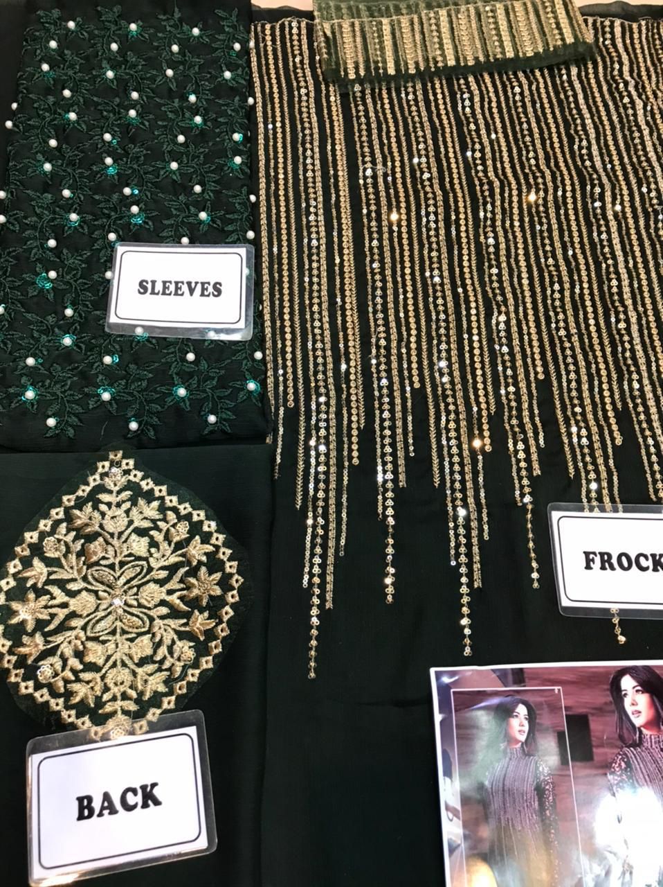 Designer Wear Chiffon Embroired Maxi unstiched