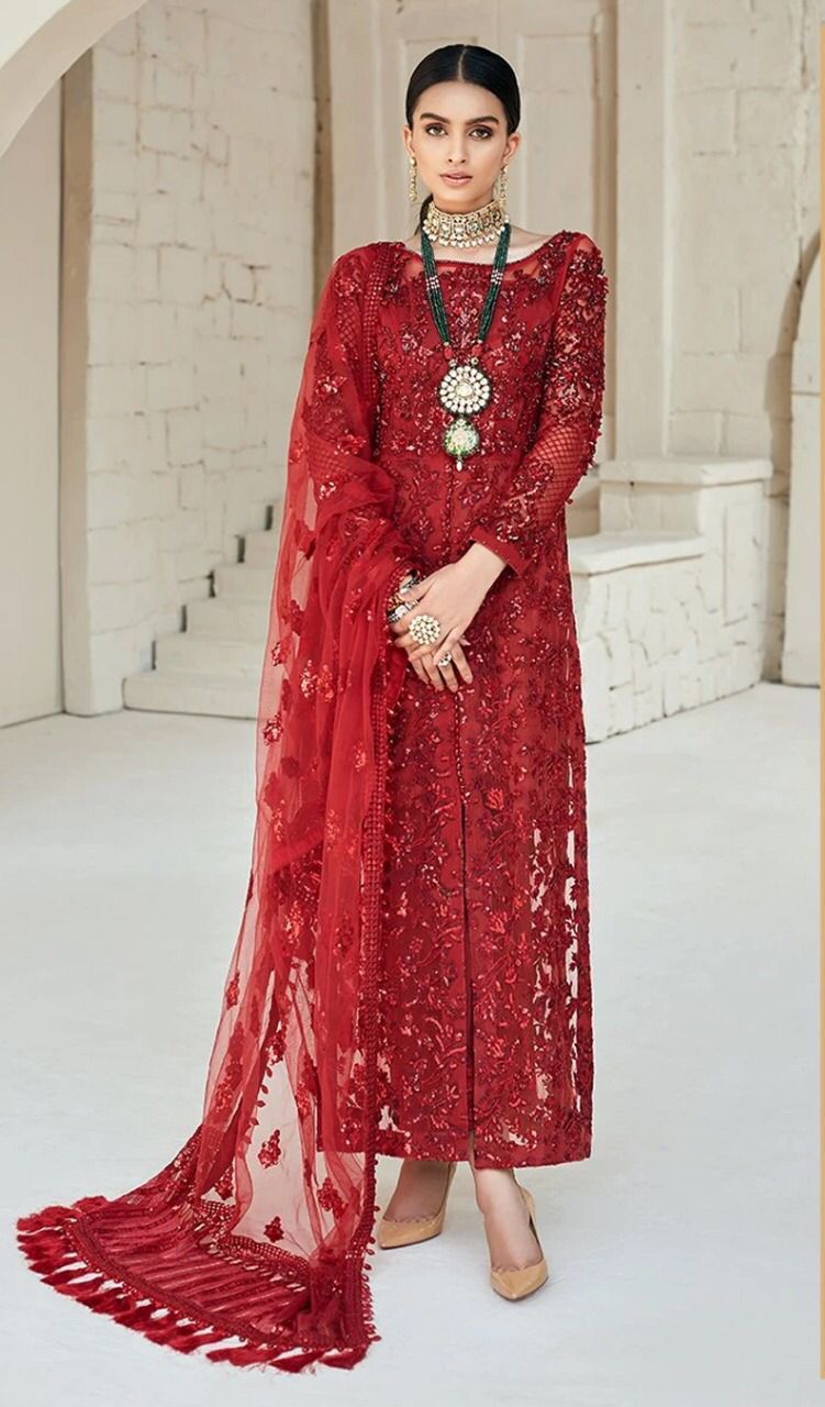MARYAM HUSSAIN LUXURY COLLECTION NET DRESS