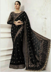 Maria B Bridal Saree unstiched