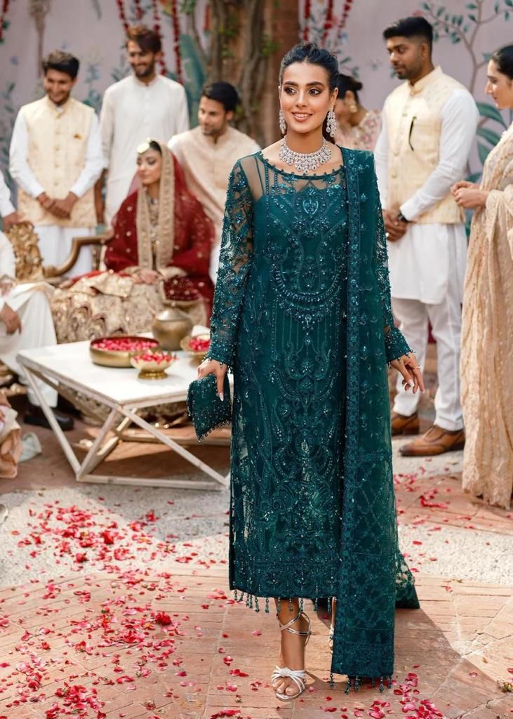 Kanwal-Malik Organza Embroired Party wear dress