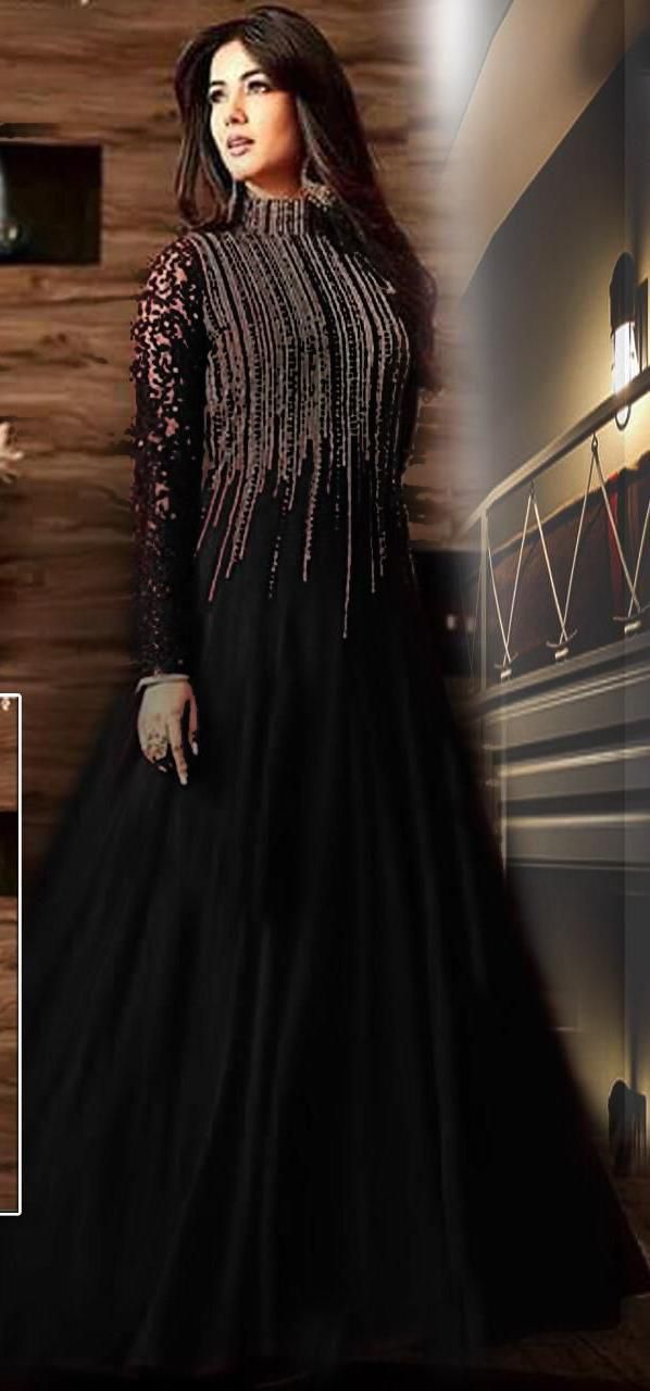 Designer Wear Chiffon Embroired Maxi unstiched